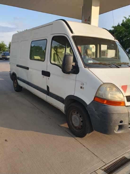 Renault Master max długi wysoki brygadówka, klima, 2,5 diesel 7 miejsc