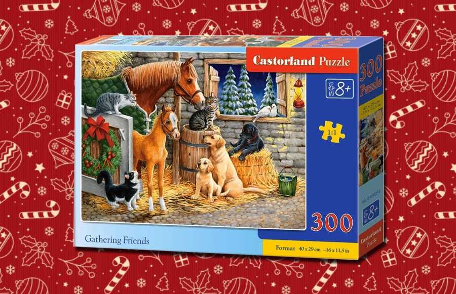 Puzzle Świąteczne 300 el. dla dziecka 8+ Stajenka | Pomysł na Prezent