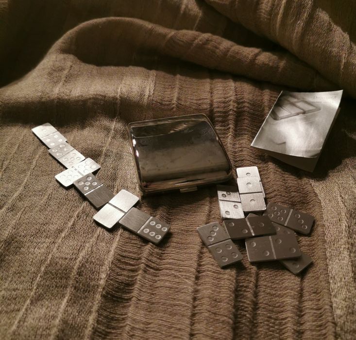 Casquinha Aço Jogo Dominó Caixa bolso