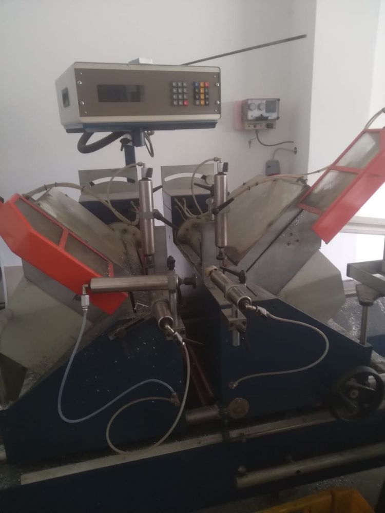 Pila dwuglowicowa elumatec mecal cnc automatyczna likwidacja lini