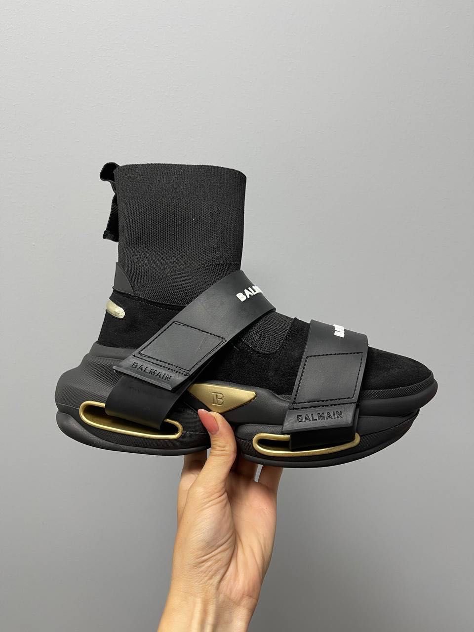 Balmain B-Bold Sneakers ‘Black Gold’ Buty damskie trampki 36-40