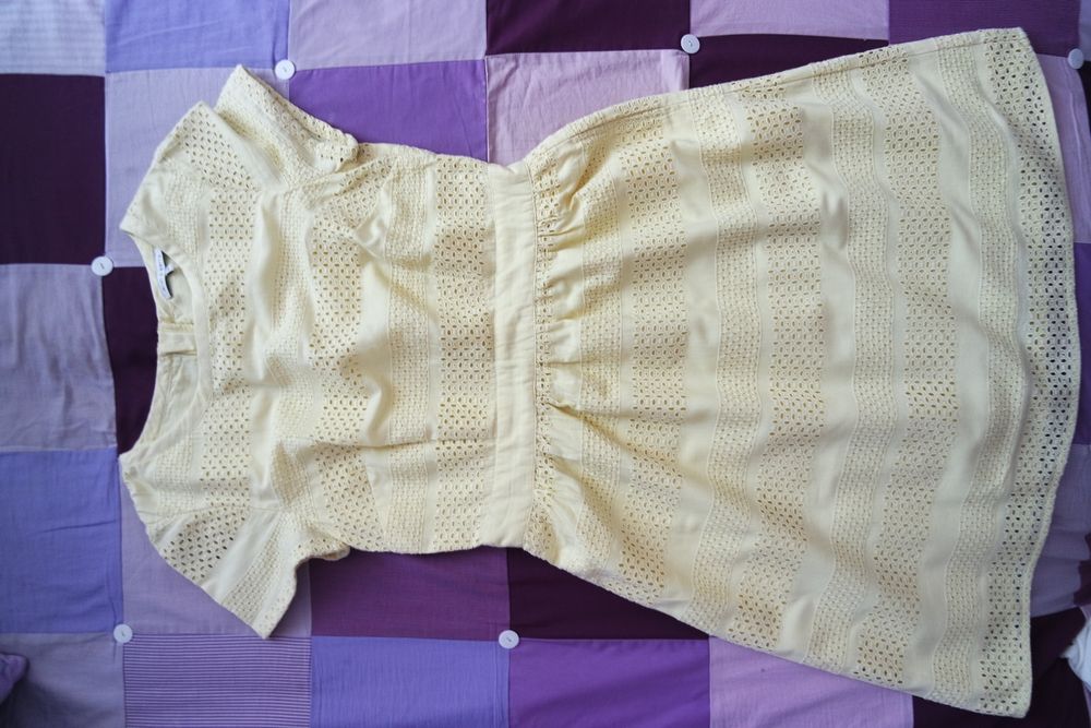 Żółta sukienka na lato Mint&Berry 38/100% bawełna