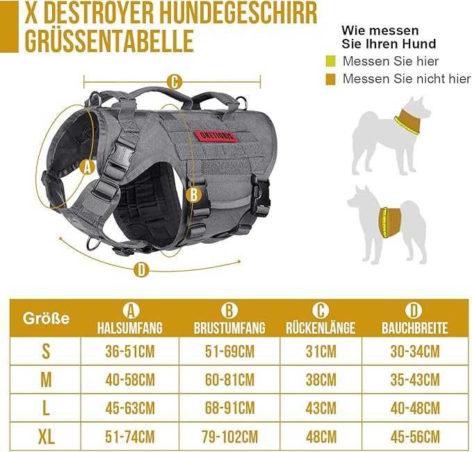 Uprząrz taktyczna szelki dla psa ONETIGRIS roz. S z uchwytem porządne