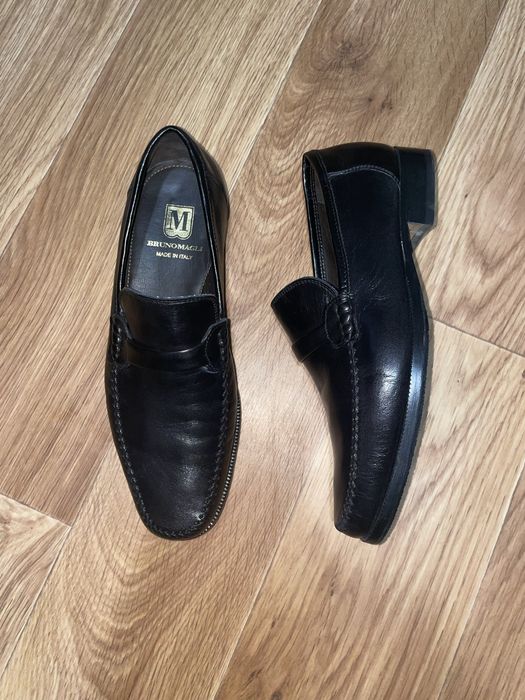 Чоловічі шкіряні туфлі лофери Bruno Magli оригінал 41 р.