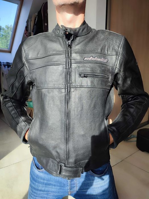 Kurtka skórzana motocyklowa męska rozmiar M/L