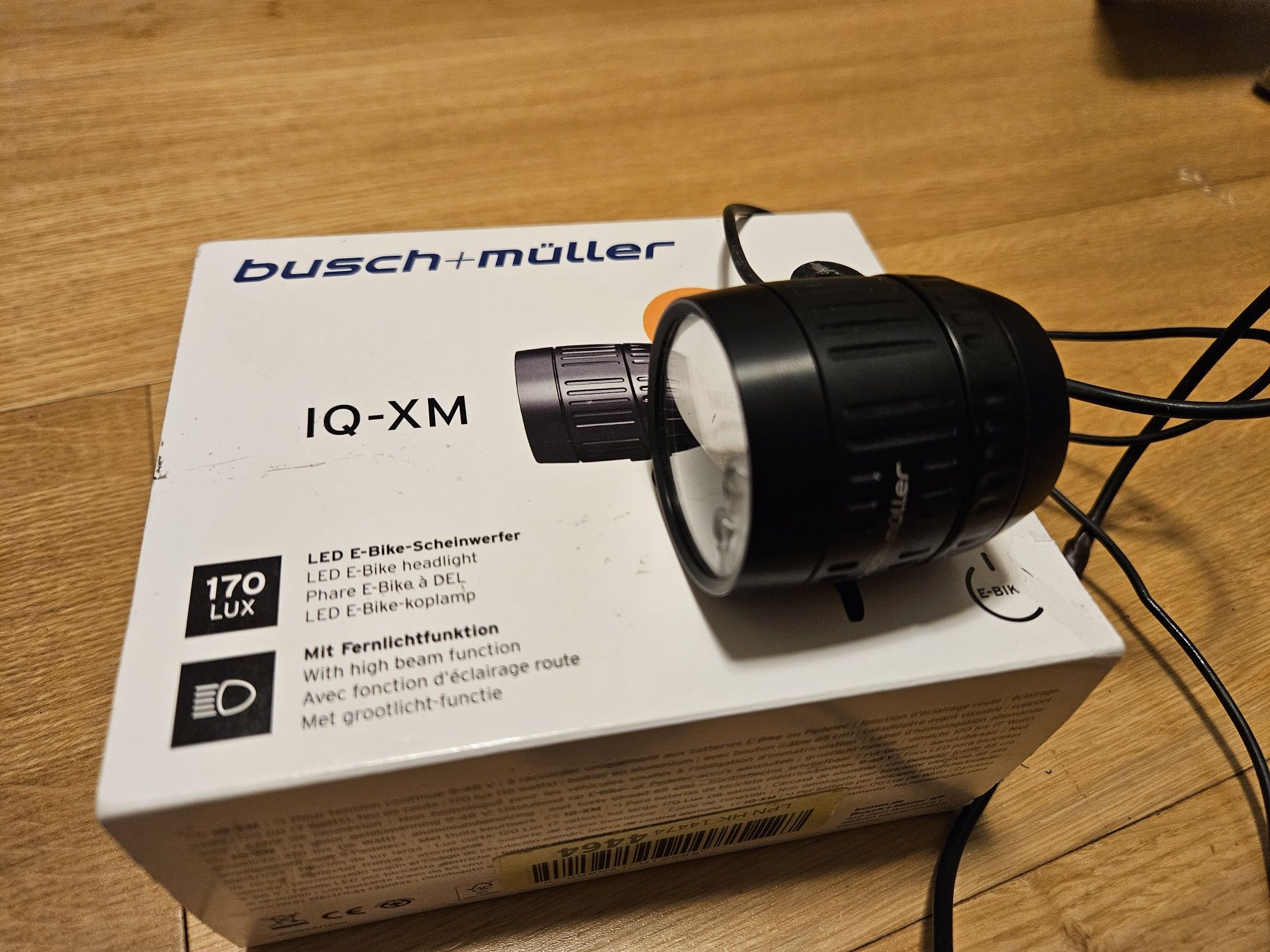 Lampka rowerowa E-bike Busch & Müller IQ-XM  potężne 170 lx światła!