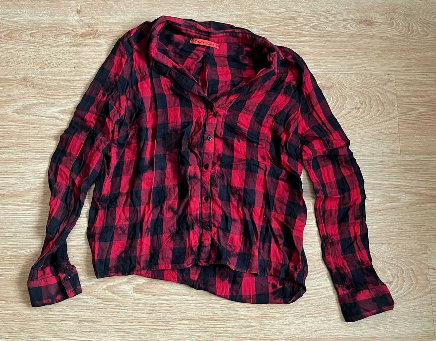 Camisa algodão xadrez grunge C&A Clock house, 40