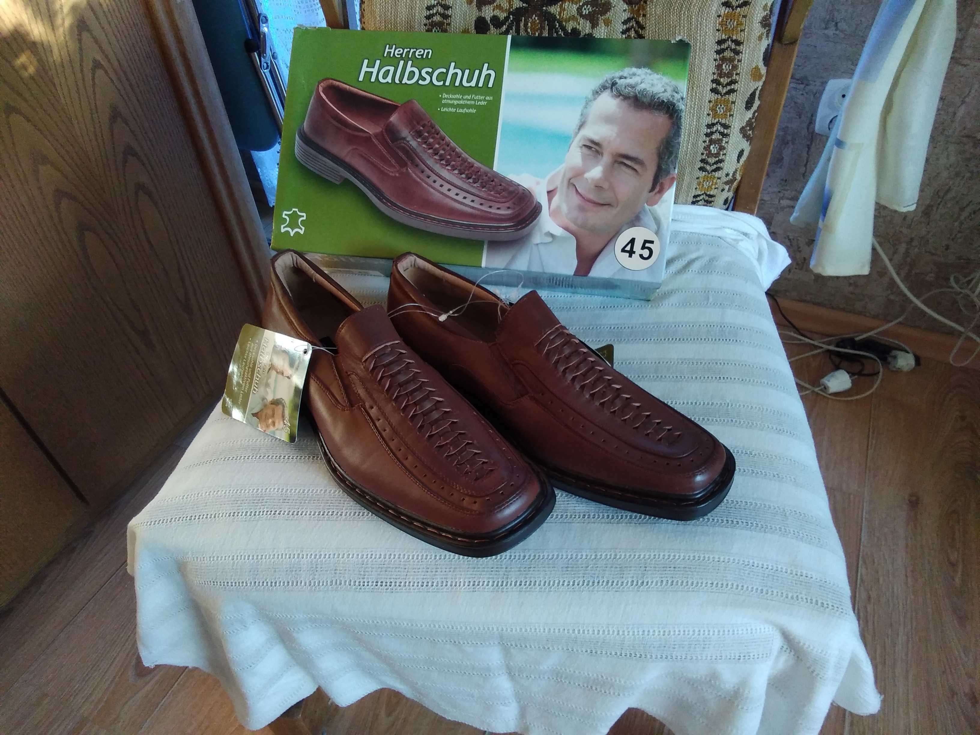 Buty męskie skórzane wizytowe