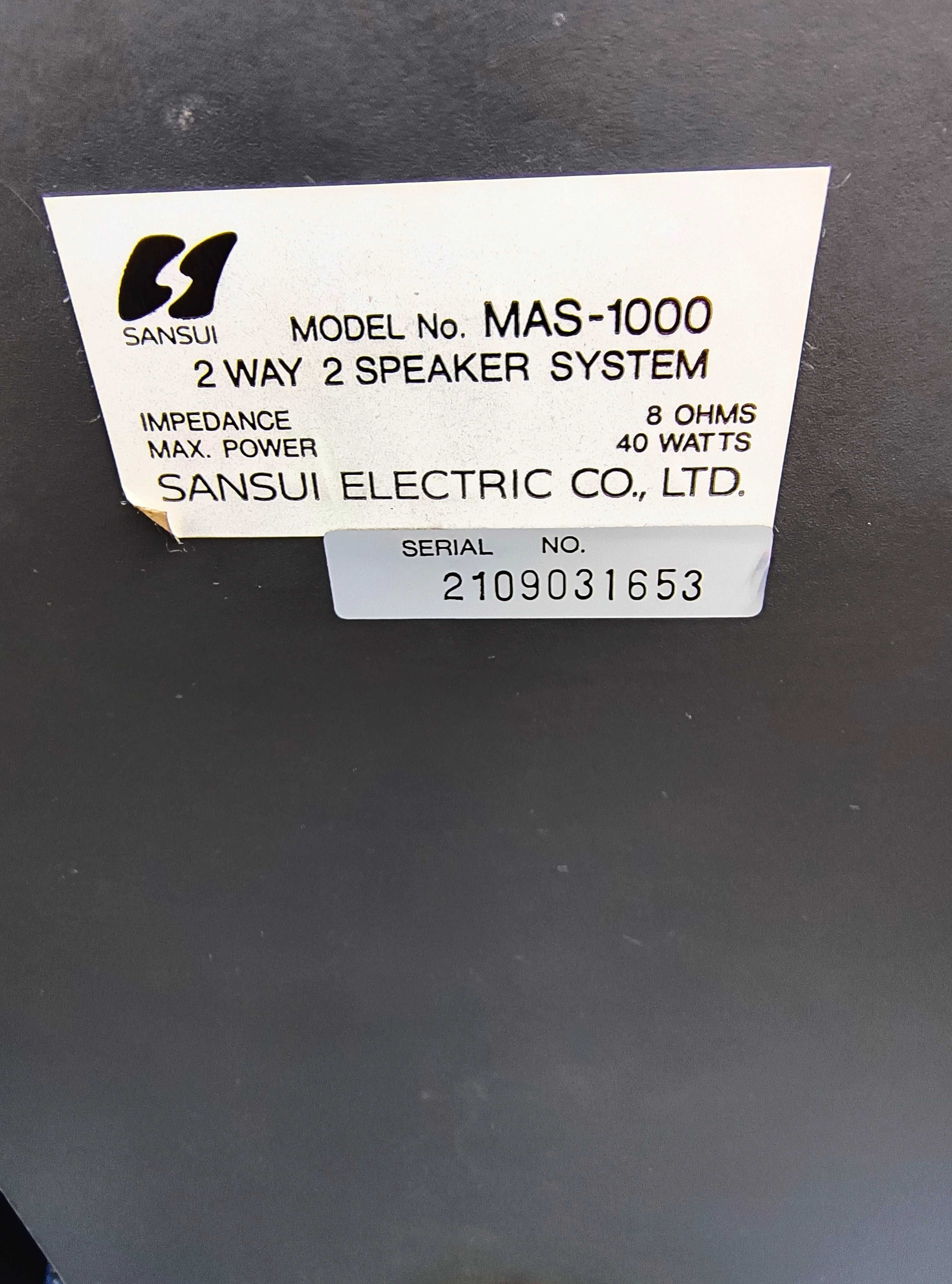 Kolumny monitory Sansui MAS 1000 2x40W 8 Ohm