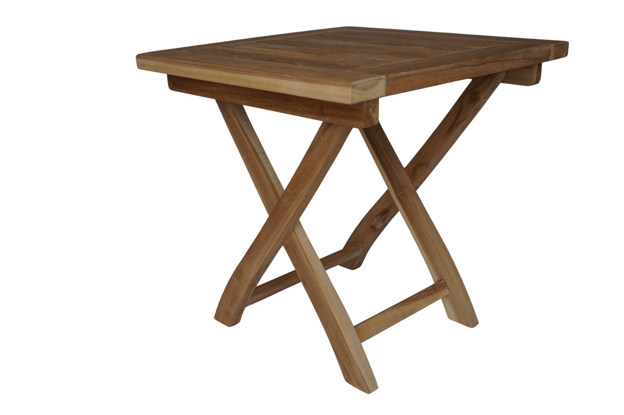 Drewniany składany stolik stół ogrodowy balkonowy 100% TEAK