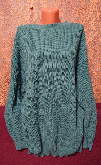 Красивый длинный свитер большой размер батал 54/56 кофта джемпер
