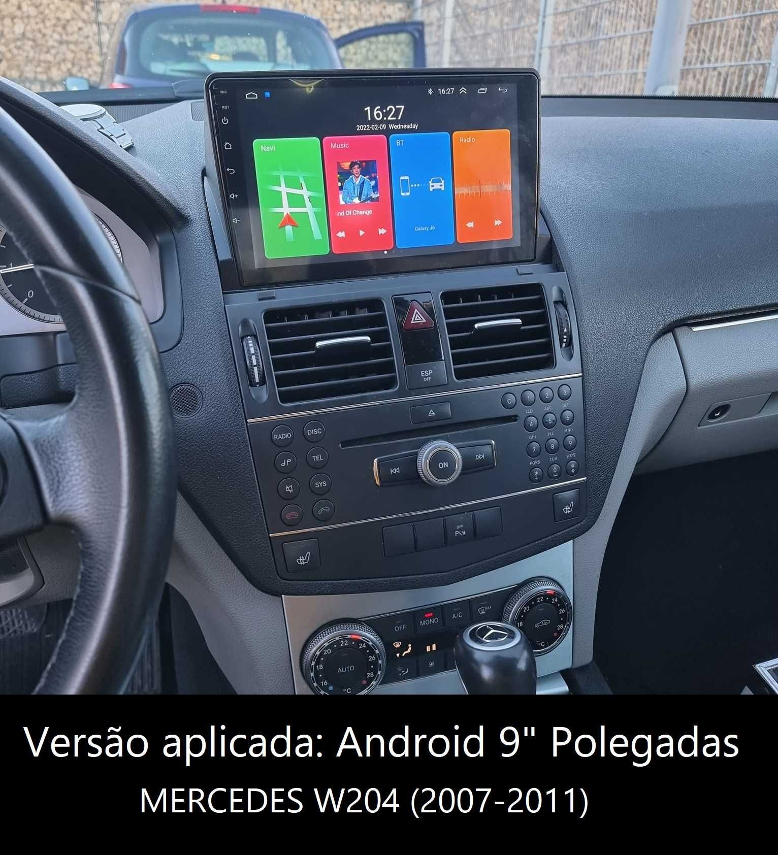 Rádio 2DIN 9" • Mercedes Classe C (W204) • Android C200 C220 [4+32GB]