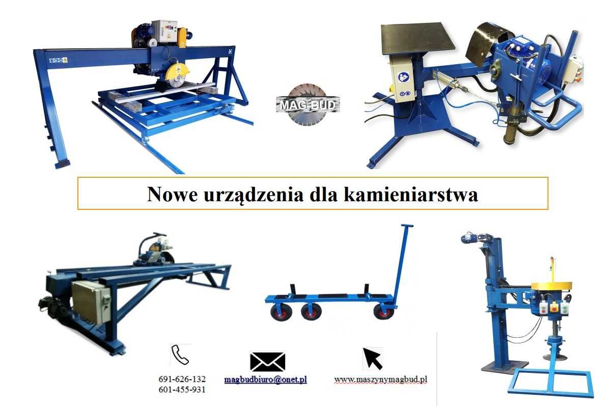 Boczkarka ramieniówka obróbka napisówek szlifowanie tablic granitowych