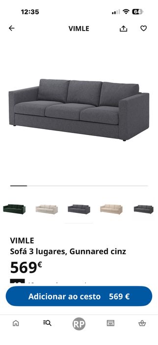 Sofá sala ikea como novo