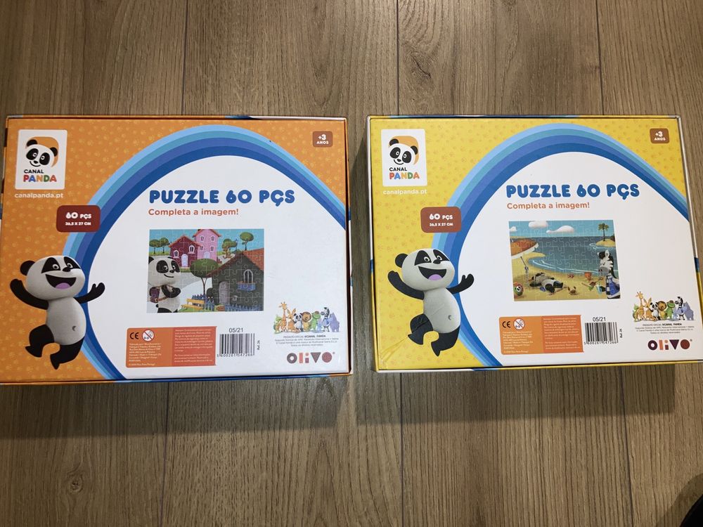 2 Puzzles 60 Peças do Panda