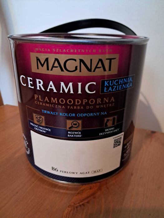 Farba MAGNAT Ceramic Kuchnia Łazienka 2,5L Perłowy Agat B6