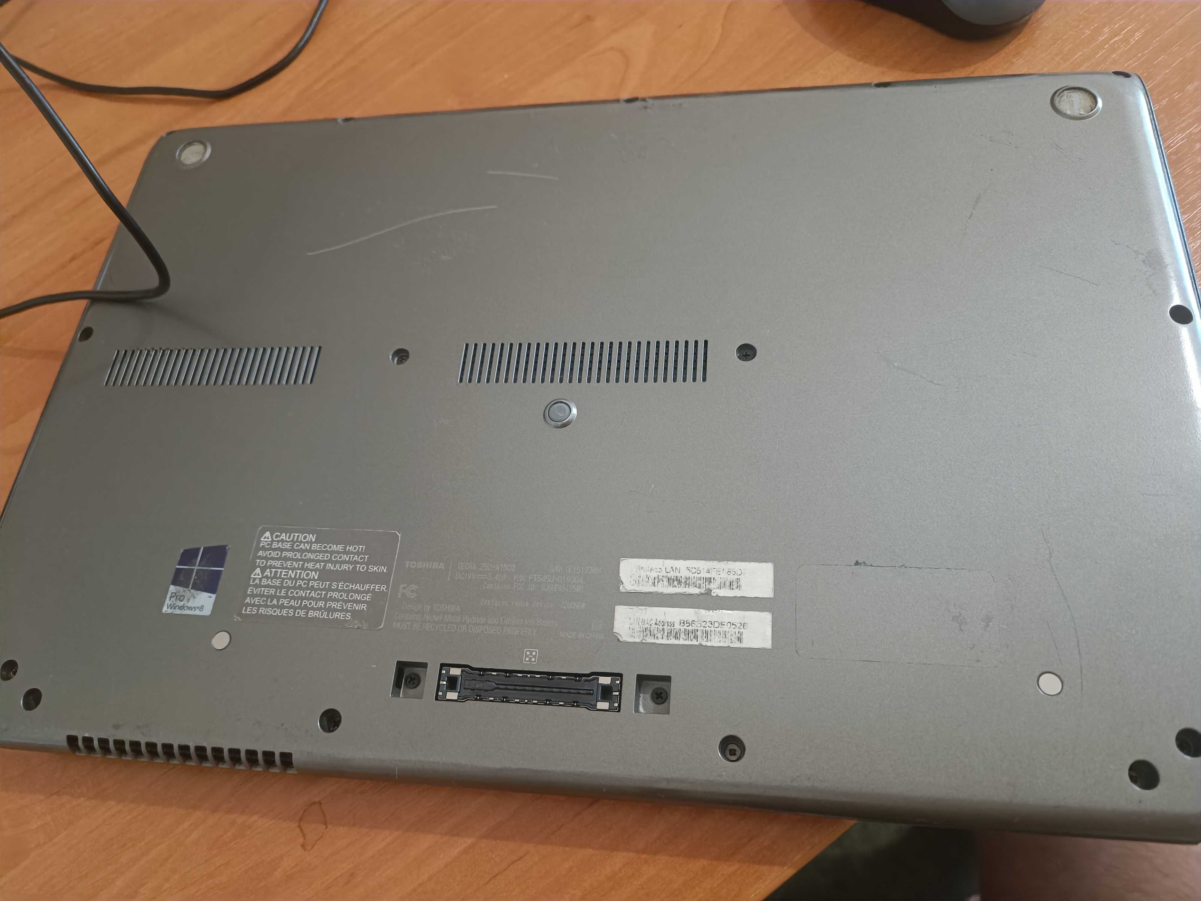 Toshiba Tecra Z50 -A/ I7 4600U/ 8GB/ssd 258/батарея 2години