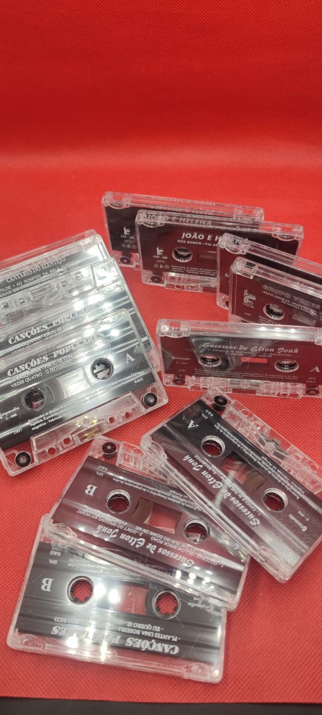 Cassetes audio NOVAS Para regravar ou para artesanato (10un)
