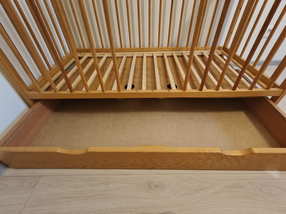 Łóżeczko Tomi 5 z szufladą 120x60