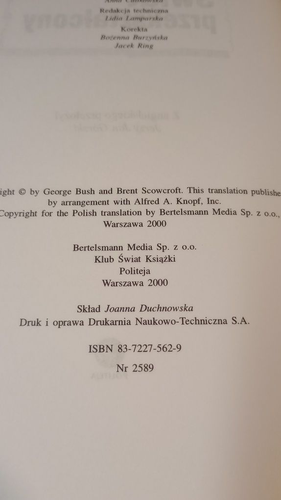 Świat przekształcony. George Bush, Brent Scowcroft