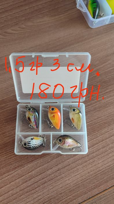 Приманки блешні тейл спінери вертушки коливалки воблери