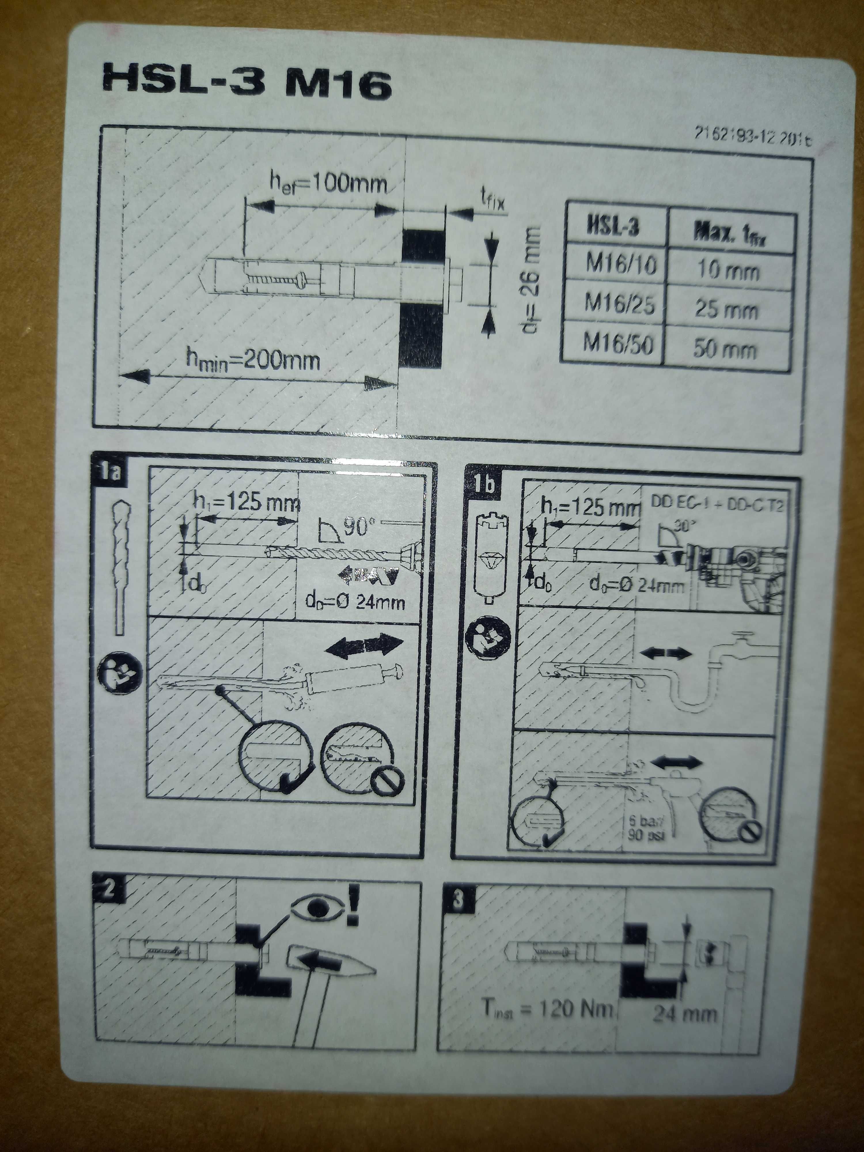 kotwa Hilti HSL-3 M16/25