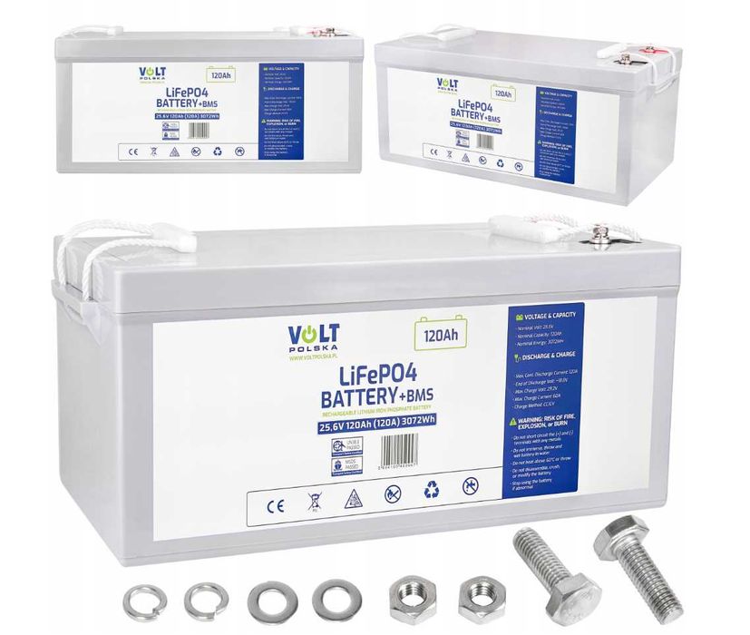 LiFePo4 акумулятор Volt Polska 120Ah 25,6V 6AKLI24120