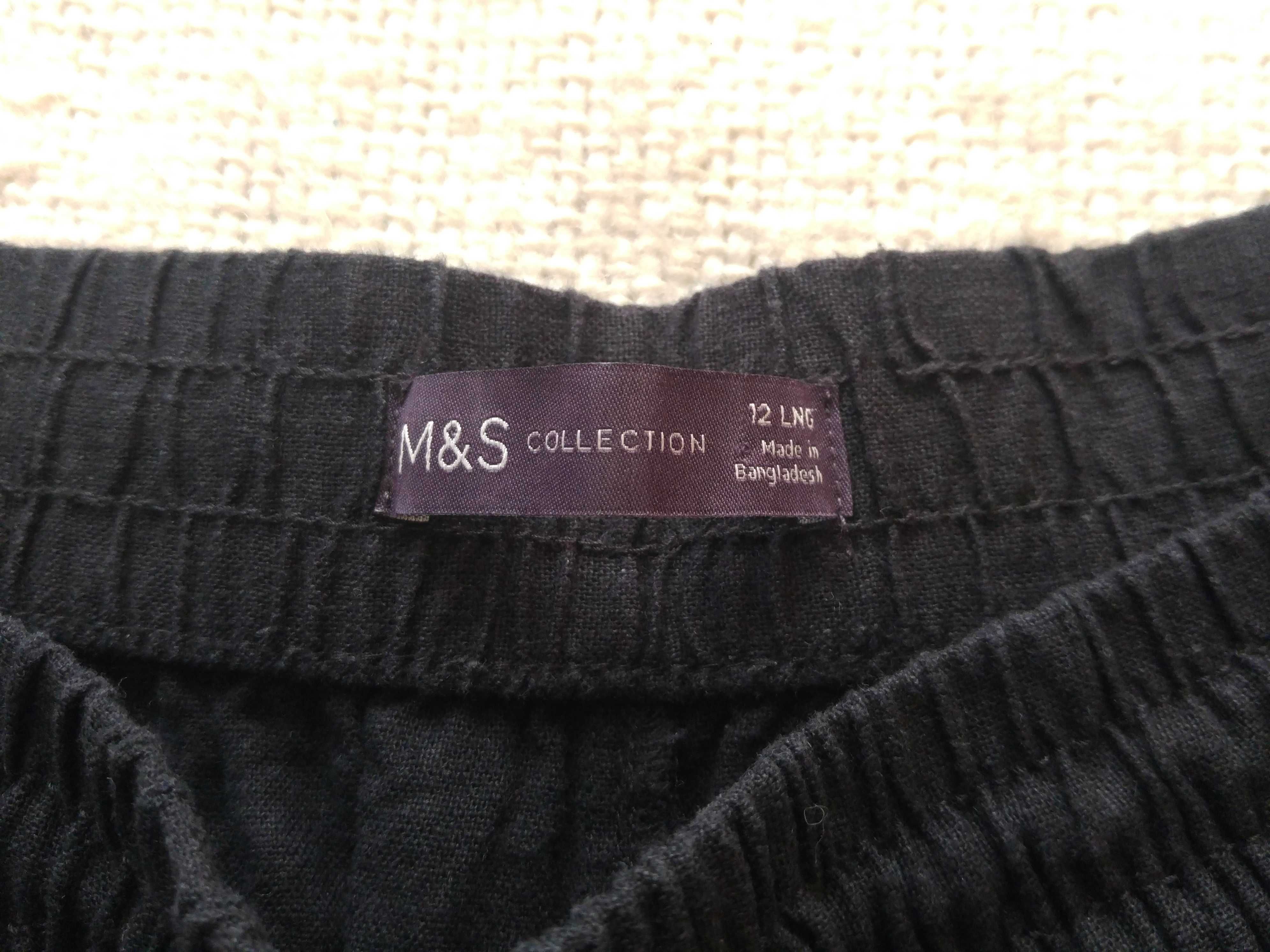 Spodnie lniane damskie M&S
