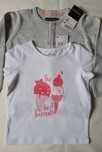Komplet kardigan, sweterek i t-shirt r.86