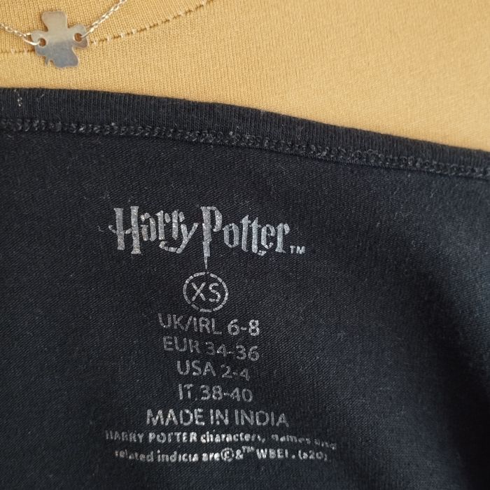 Czarny top damski Harry Potter Hogwarts School ramiączka XS