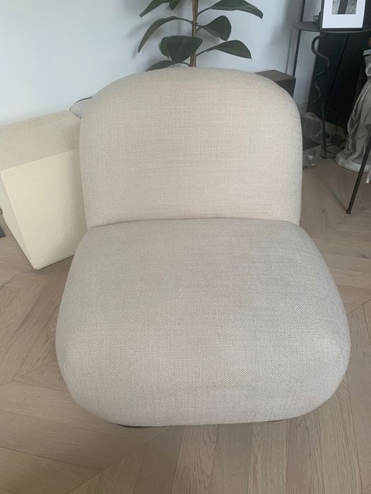 Fotel ecru kolekcja westwing