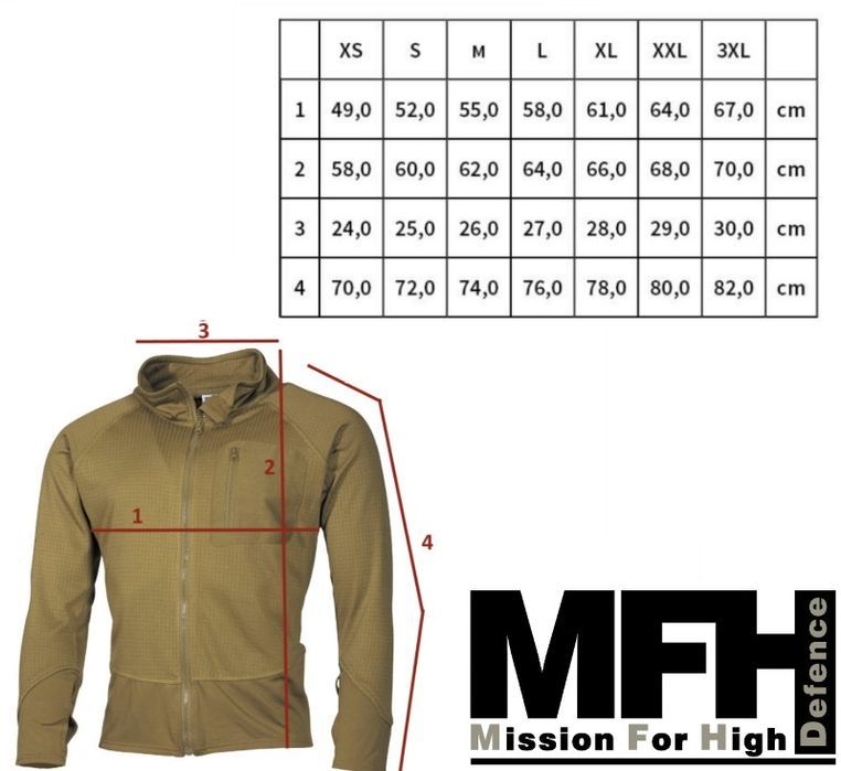bluza podpinka  termoaktywna   „Tactical” Coyote Tan L