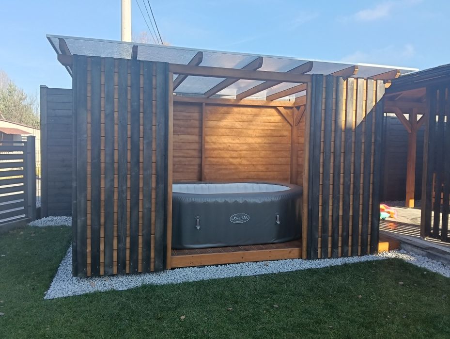 Zabudowa Jacuzzi ogrodowe wiaty zadaszenia