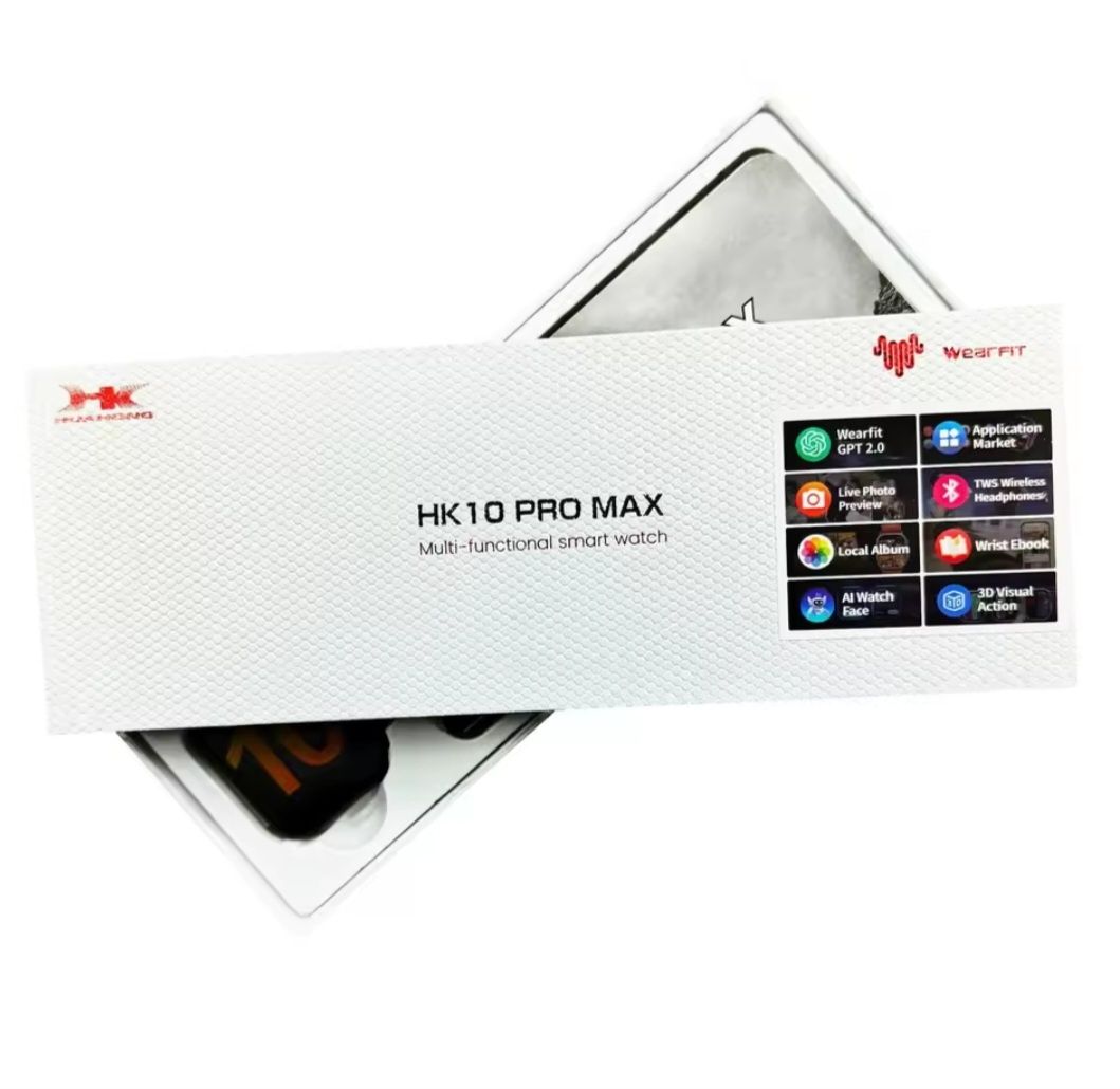 Smartwatch hk10 pro max na czarnej bransolecie