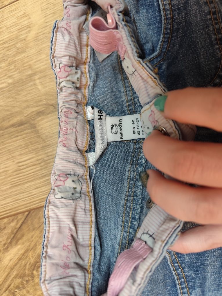 Spodenki jeansowe hello kitty h&m rozm 92