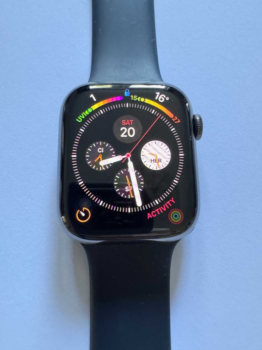 Apple Watch Series 9 GPS + Cellular 45mm Stal nierdzewna Czarny