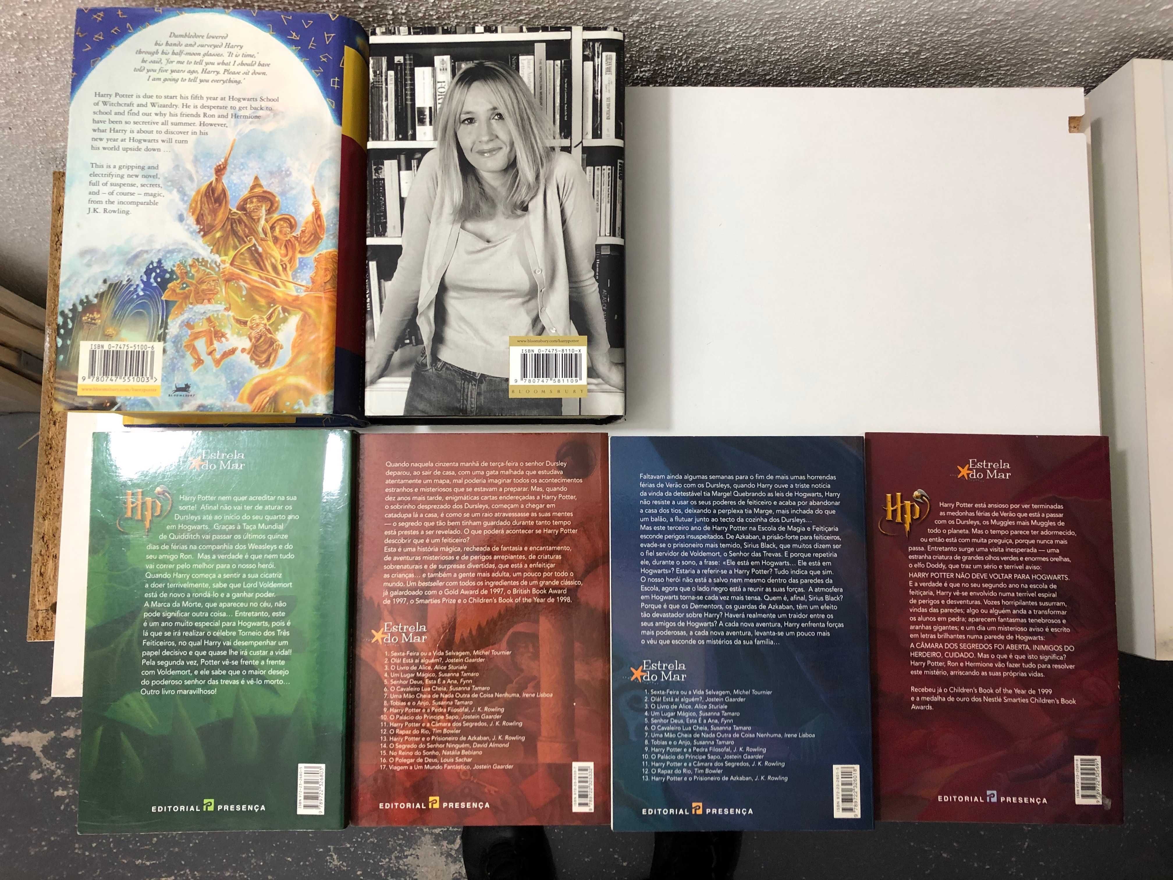 Livros Harry Potter em português. Harry Potter books (in English)