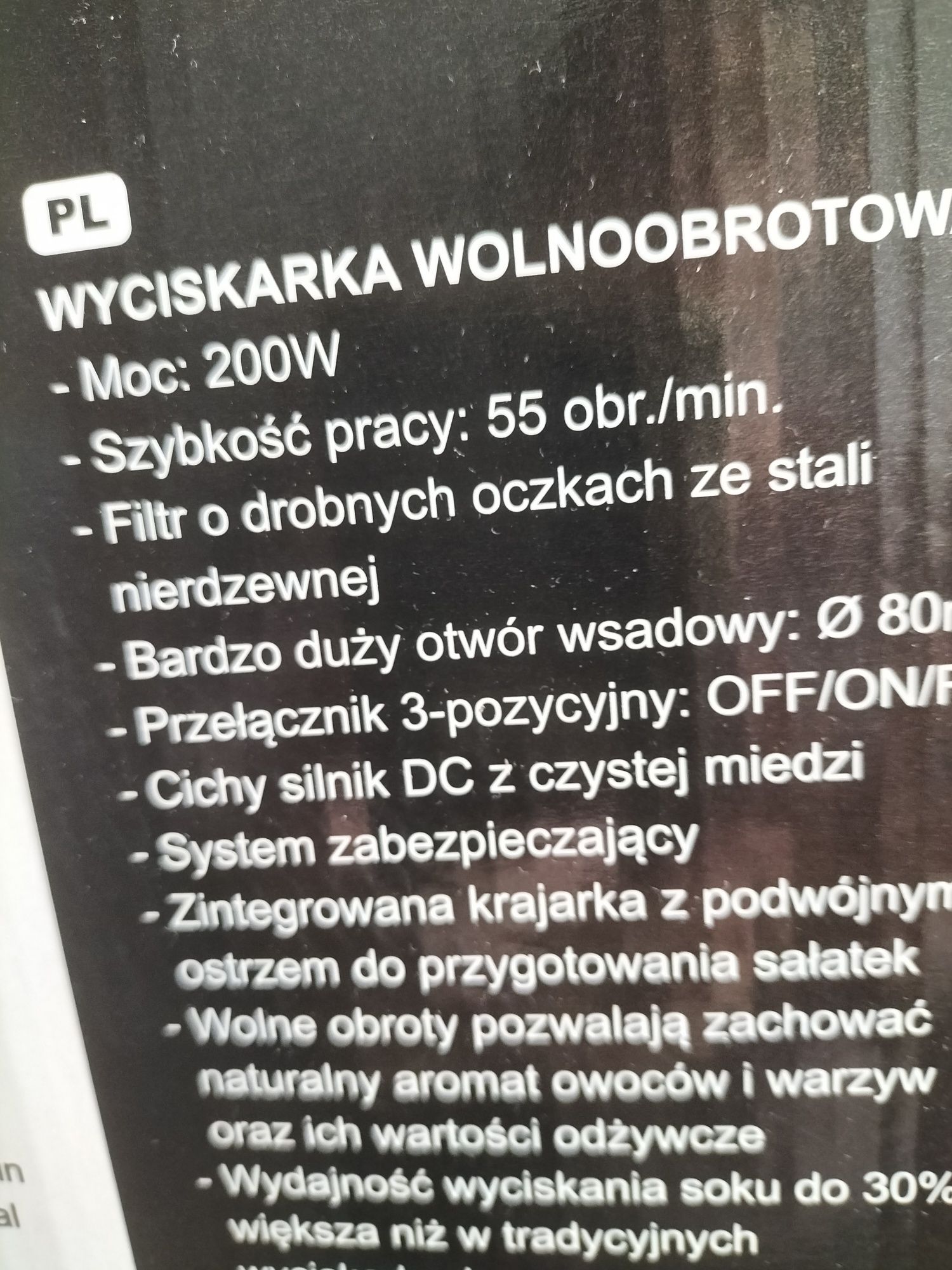 Wyciskarka wolnoobrotowa