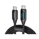 Kabel Usb Toocki Typ C 1M 100W Z Wyświetlaczem