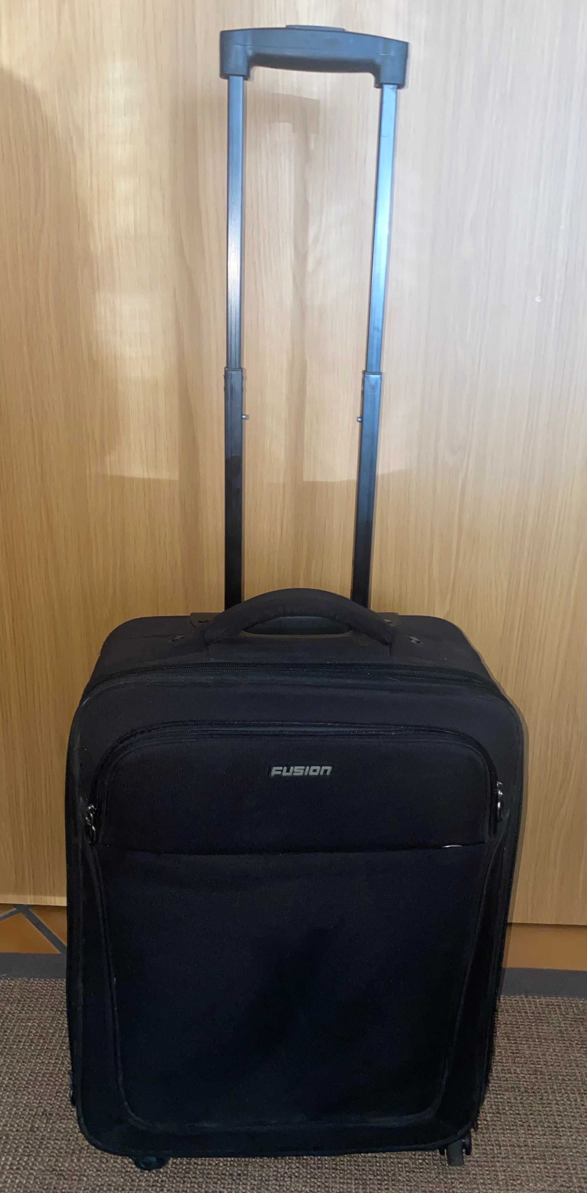 Black carry-on luggage bag