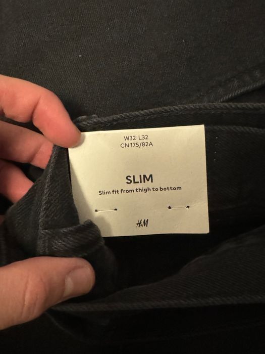 Jeansy H&M czarny nowe