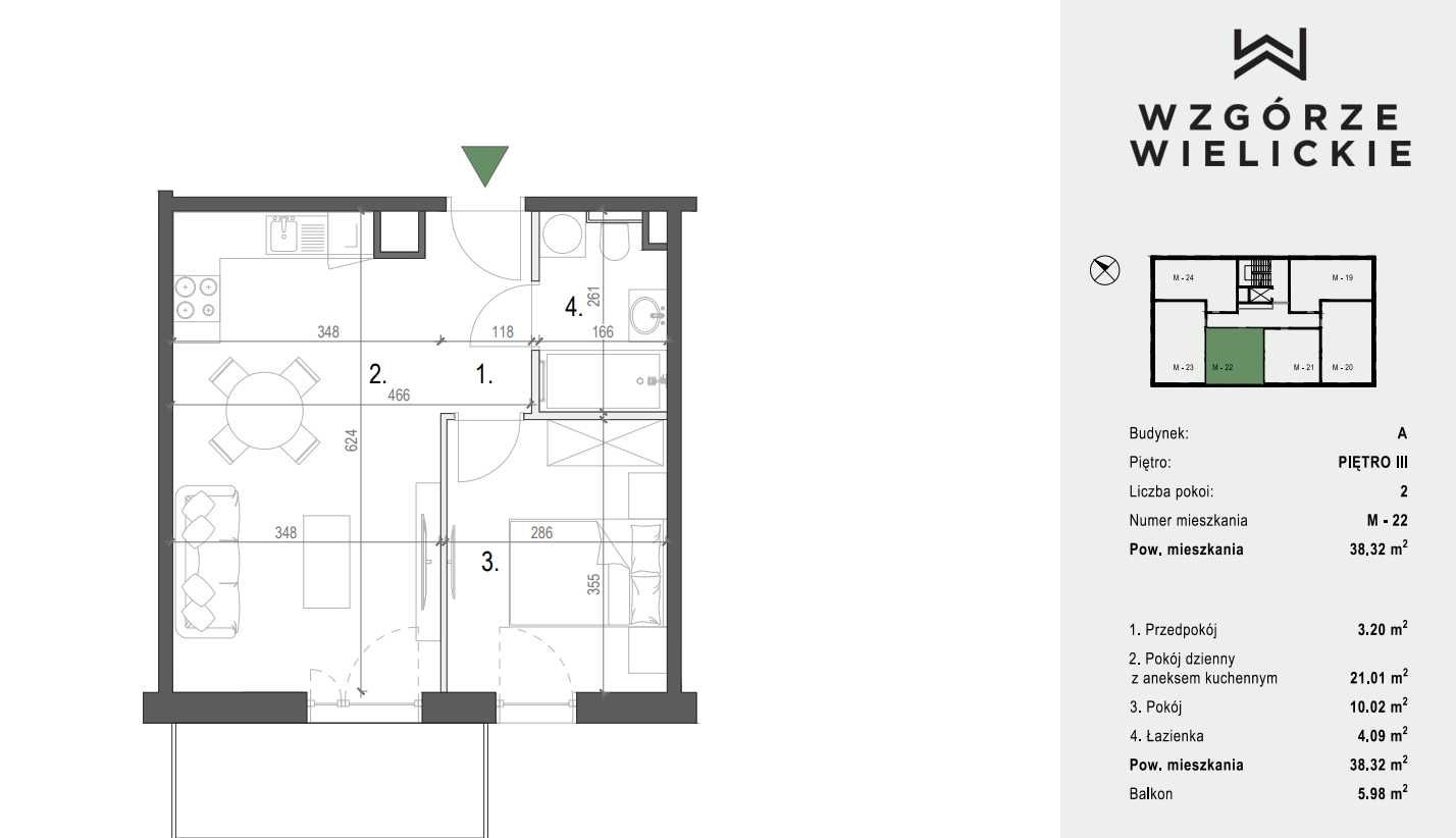 2 pokoje!  38,32m2 Wieliczka gotowe MAJ 2024r. 3 piętro