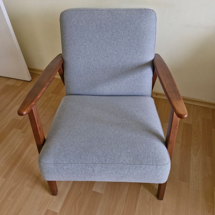 Szary fotel z Ikea, stan bardzo dobry