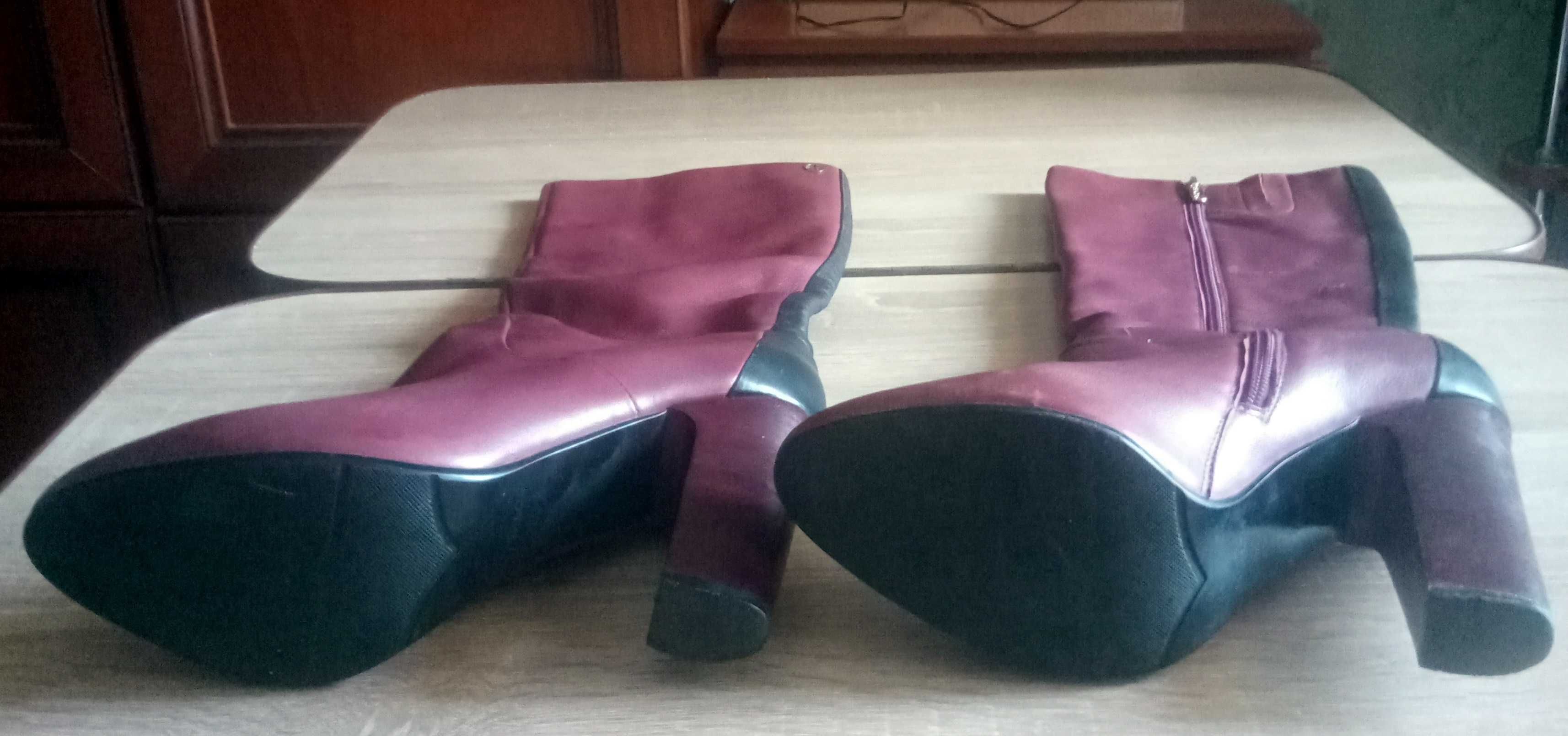 Женские сапоги "STOALOS" Итальянский бренд, натуральная кожа 40 размер