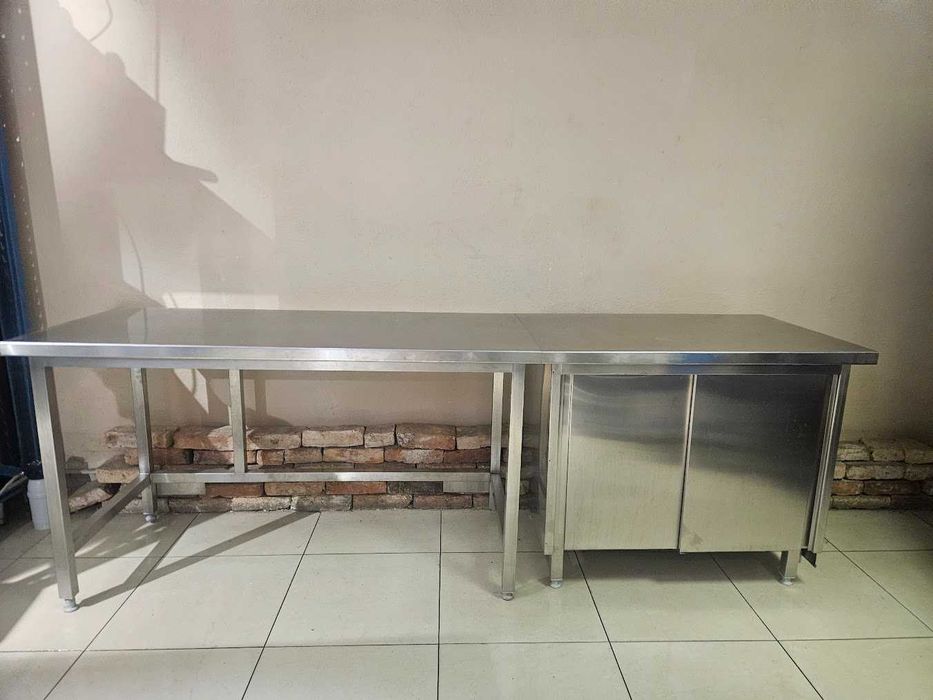 Ciąg wydawczy nierdzewny Dorametal – 2 elementy 150x70 + 100x70