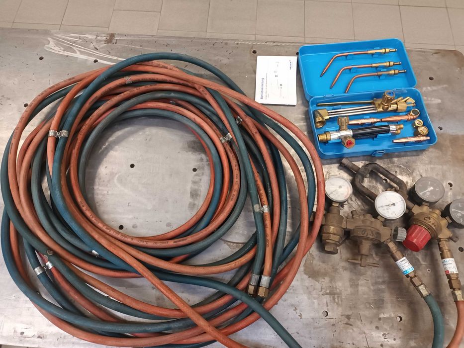 Butla tlen acetylen + wąż GCE oryg kuty + zestaw  Messer Starlight WS