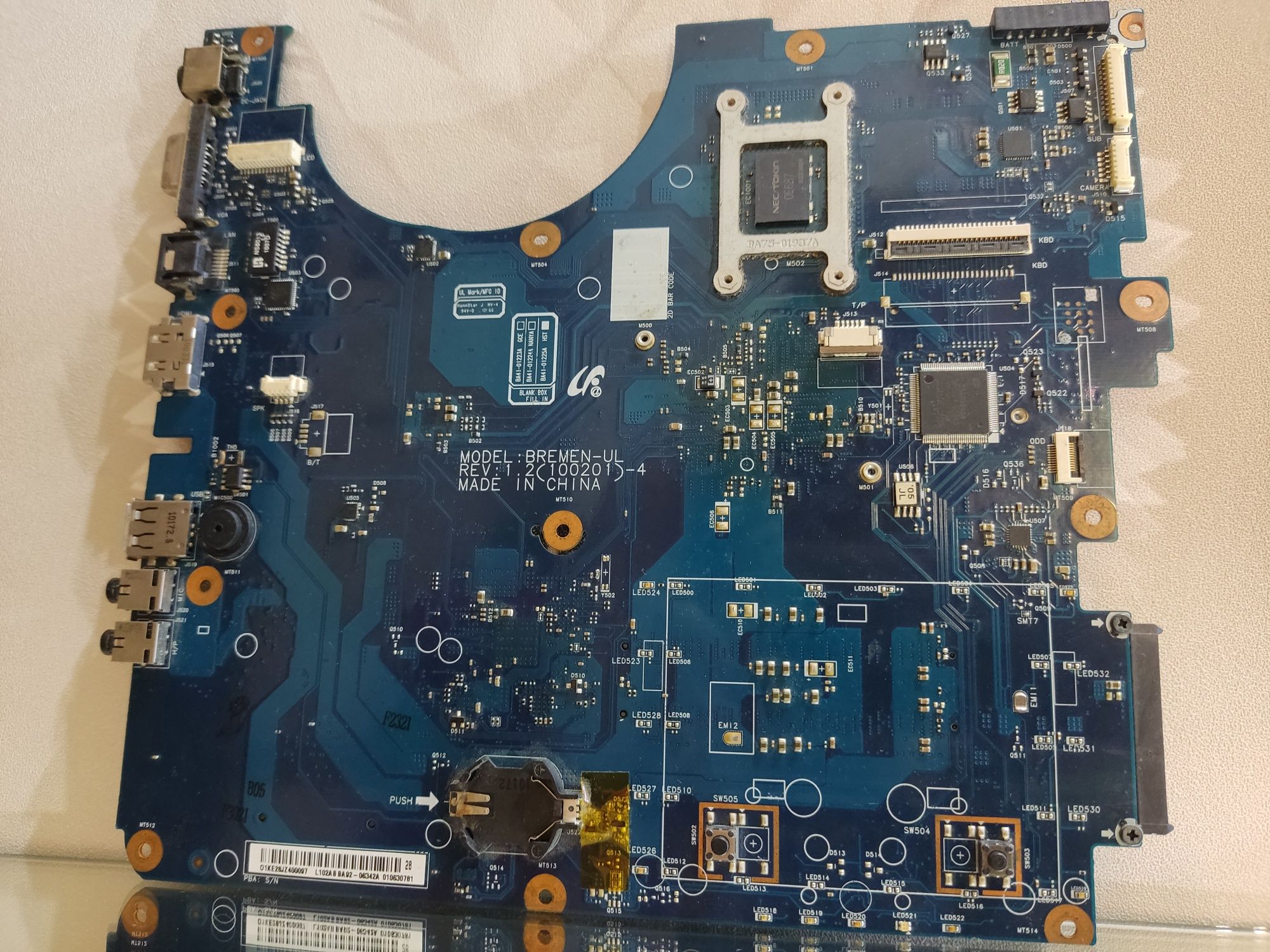 Материнская плата Samsung Bremen-Ul REV 1.2 (100201)-4 DDR3 ONLY