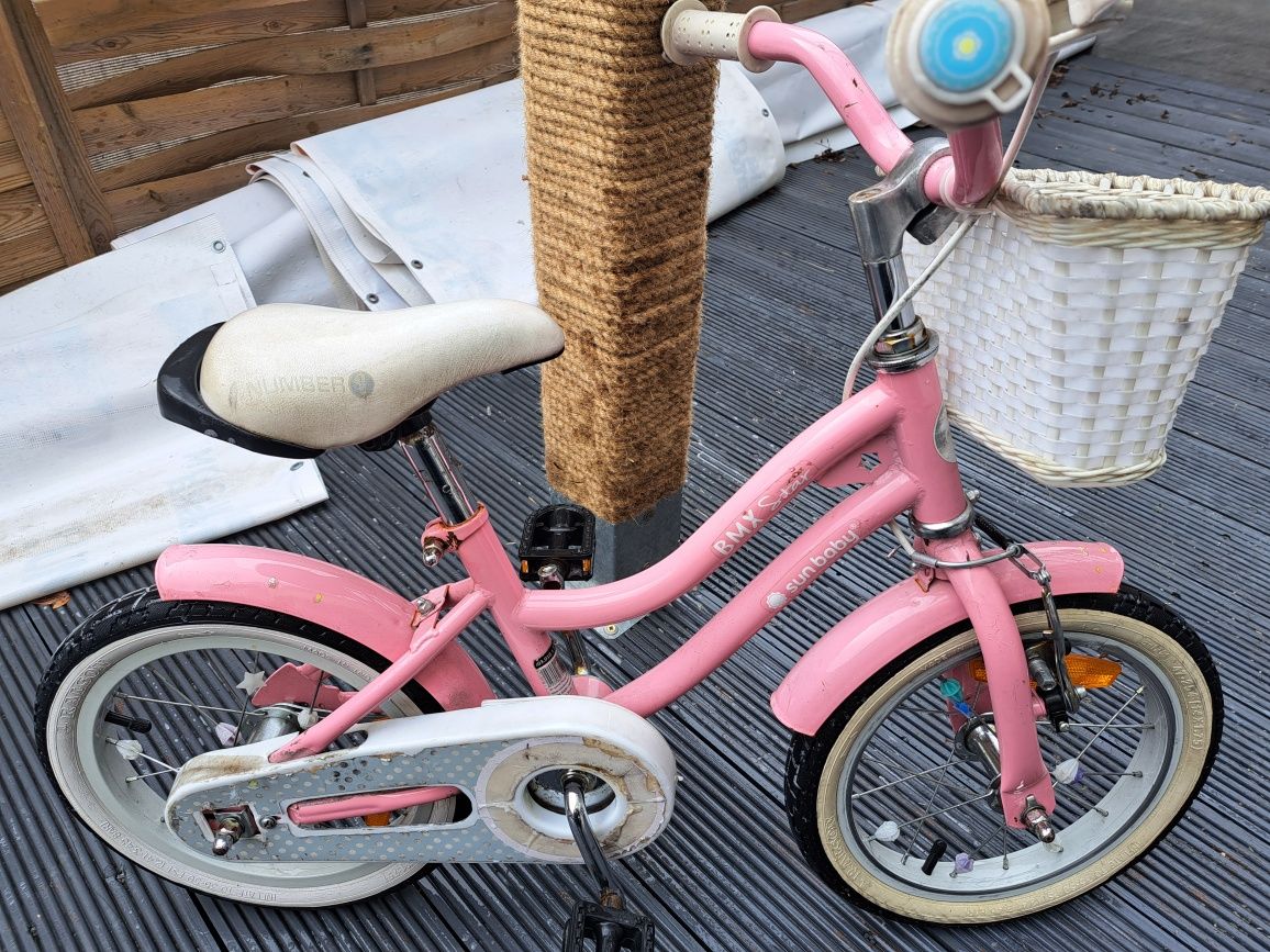 Rower dziecięcy 14" różowy