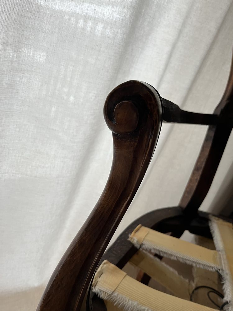 Fotel ludwiczek drewno rama do tapicerowania