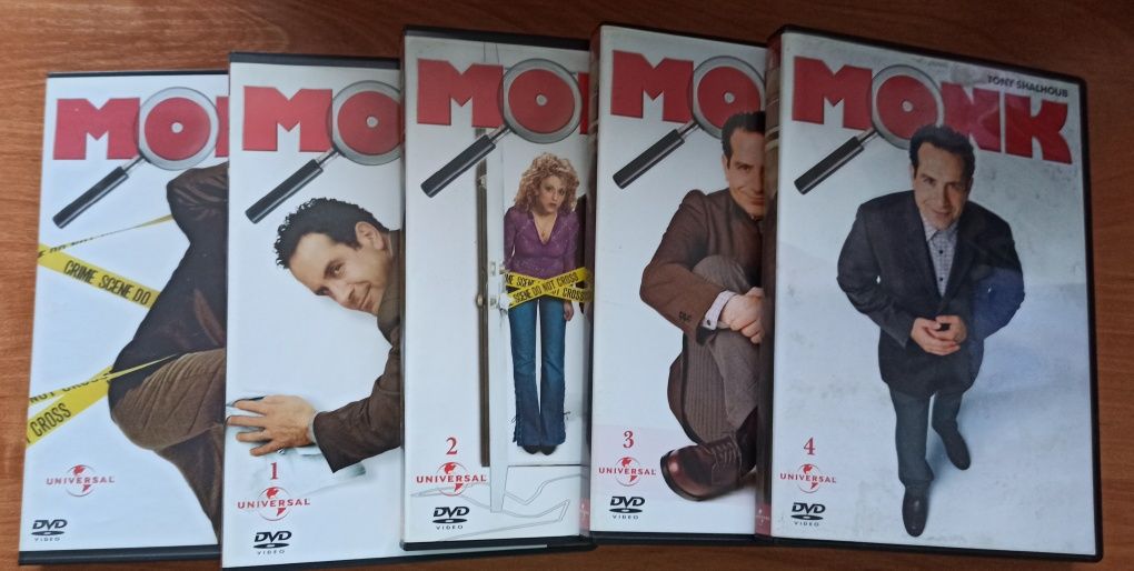 Detektyw Monk 5 płyt DVD pilot + odcinki od 1 do 4